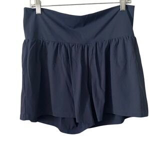 Halara Navy Blue Ruffle Skort High Waisted Athletic Tennis Skirt Plus Size 1X